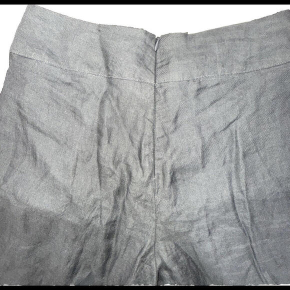 Flannel Brand Lightweight Organic Quiet Luxury Lined Wide Leg Slate Gray Pants 2 - Picture 15 of 15